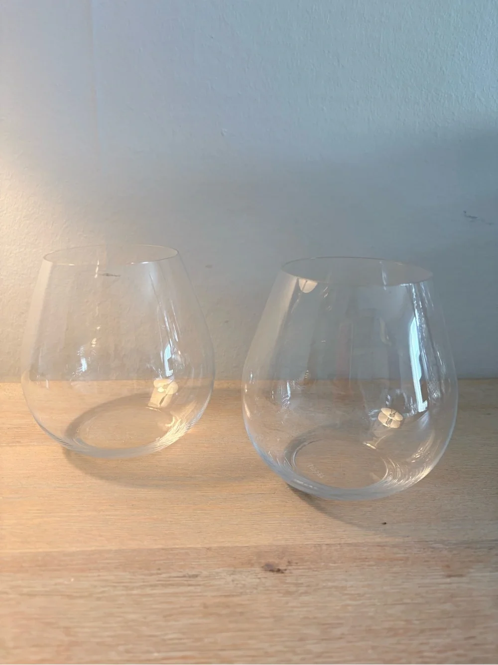 Riedel Vinum Clear Stemless Wine Glasses, Transparent - Set of 2